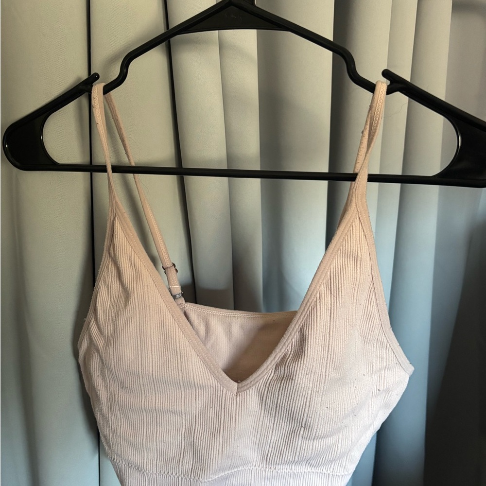 Lucy Paris Cream Crop Top